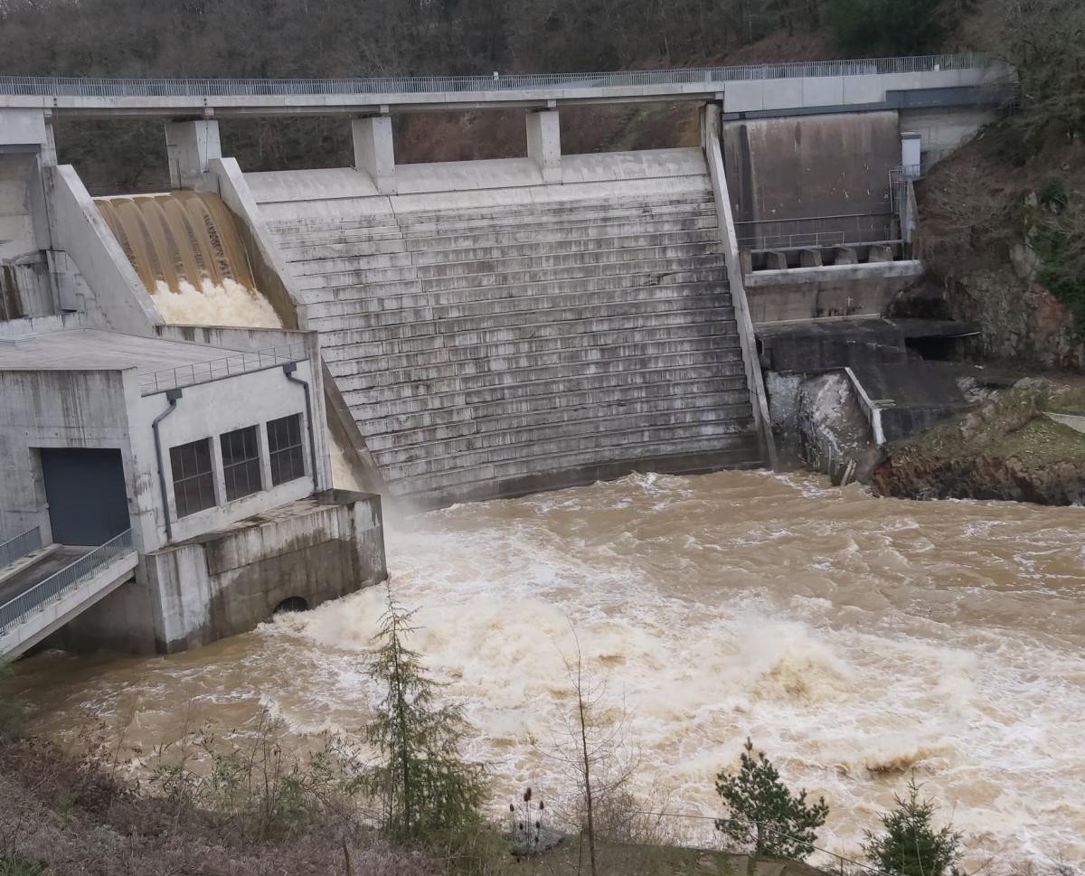 Barrage de Saint Luc à Mervent en Vendée