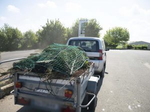 Arrimez et fixez vos remorques vers la déchetterie